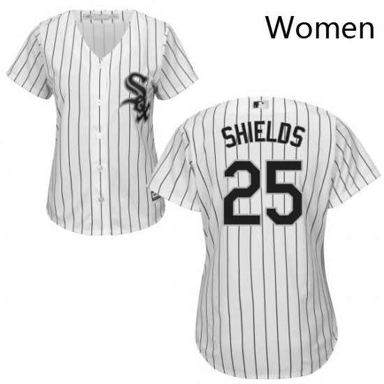 Womens Majestic Chicago White Sox 33 James Shields Replica White Home Cool Base MLB Jersey